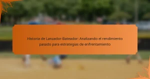 Historia de Lanzador-Bateador: Analizando el rendimiento pasado para estrategias de enfrentamiento